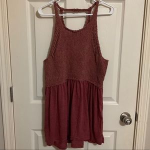 NWOT Entro Crochet Bohemian Minidress